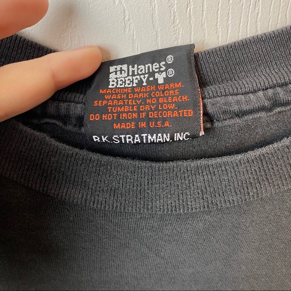 1980s Harley-Davidson Wolf & Flags Mens Shirt XXL - Picture 10 of 10